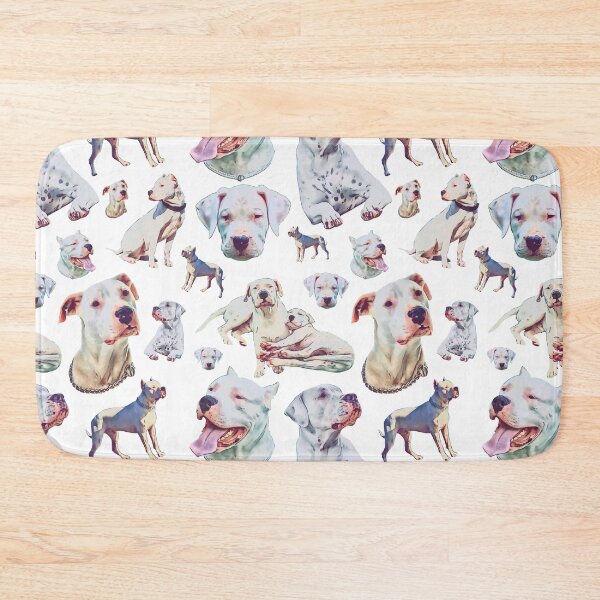 Item preview, Cartoon Puppy Dogo Argentino pattern design designed and sold by BayRosePets.