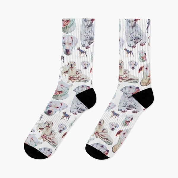 Item preview, Cartoon Puppy Dogo Argentino pattern design designed and sold by BayRosePets.