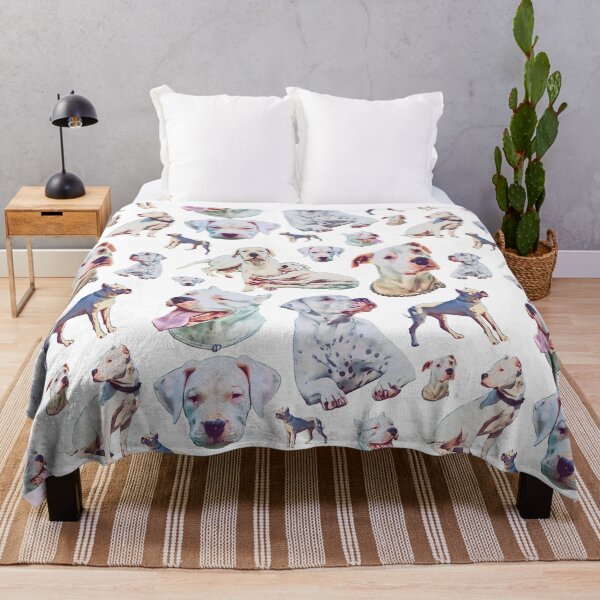 Item preview, Cartoon Puppy Dogo Argentino pattern design designed and sold by BayRosePets.