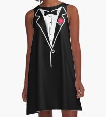 Tux T-Shirt A-Linien Kleid