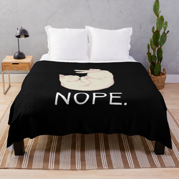 Item preview, Nope, Not Today Lazy Funny Cat designed and sold by Brimwood.