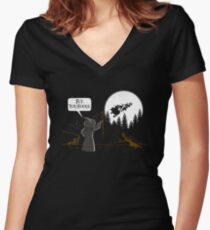 Fly, you fools! Women's Fitted V-Neck T-Shirt