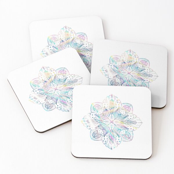 Item preview, mermaid flower halo magic circle art pattern  designed and sold by tenkenryujin.