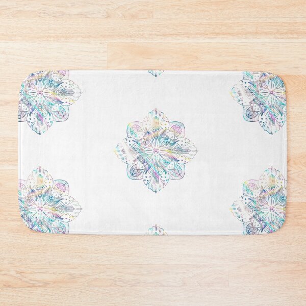 Item preview, mermaid flower halo magic circle art pattern  designed and sold by tenkenryujin.
