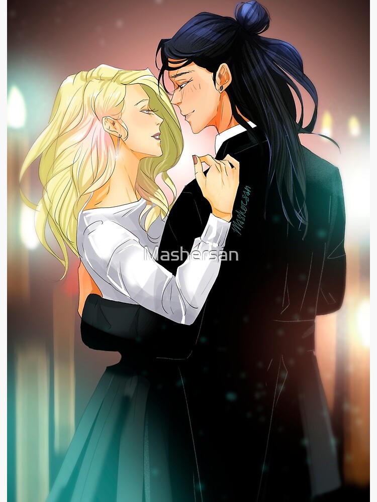 Mitsu and Celia kiss deep Blindfold Mashersan Sticker for Sale by  Mashersan