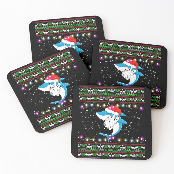 Item preview, santa shark hoo hoo sound snow merry christmas happy funny shark designed and sold by TheCarrier.