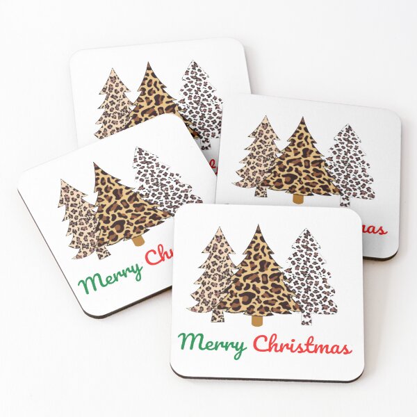 Item preview, Leopard print christmas tree tee designed and sold by cactus-nick.