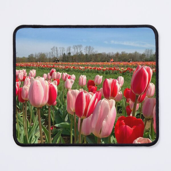 Item preview, Red & Pink Tulip Field designed and sold by ExploreOutdoors.