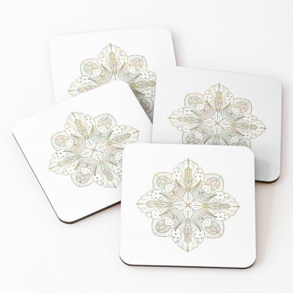 Item preview, halo gold pattern 2 koi fish inspired magic book   designed and sold by tenkenryujin.