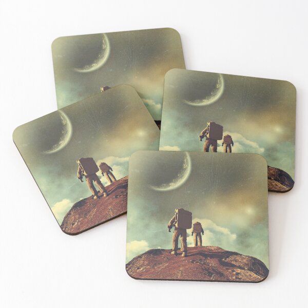 Item preview, Trip to Mars // surreal trippy cosmos digital collage designed and sold by Dorota Nowacka.