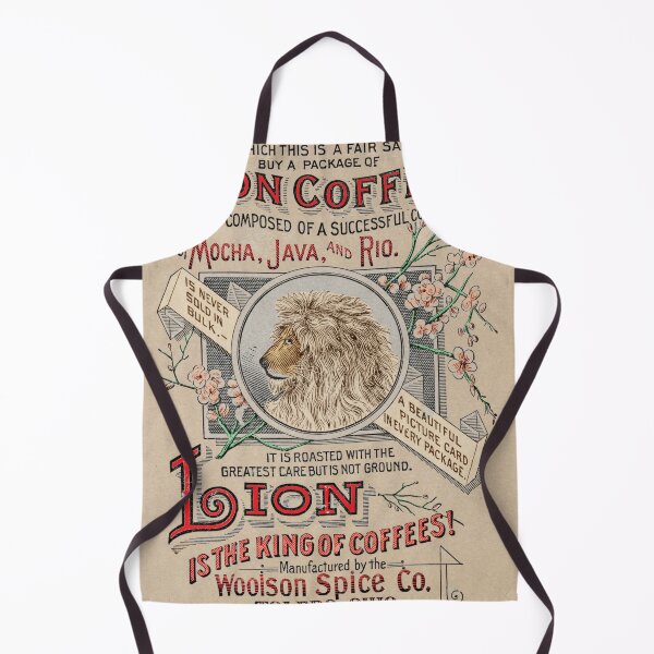 Item preview, Colorized Antique Lion Coffee Label designed and sold by Lawn Walker.
