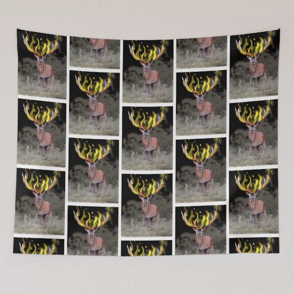 Item preview, flaming Deer designed and sold by soldesign72.