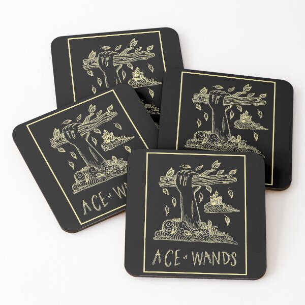 Item preview, The Ace of Wands Tarot Card designed and sold by Owl-n-bear.