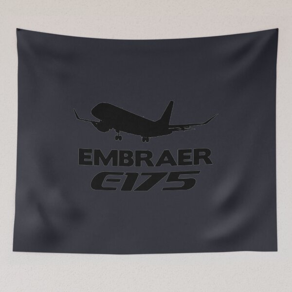 Item preview, EMBRAER E175 Silhouette Print  designed and sold by Ljubomir Cvijovic.