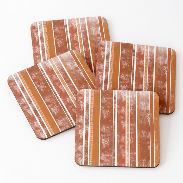Item preview, Contemporary Stripes Pattern,  Burnt Orange designed and sold by bubblyshades.