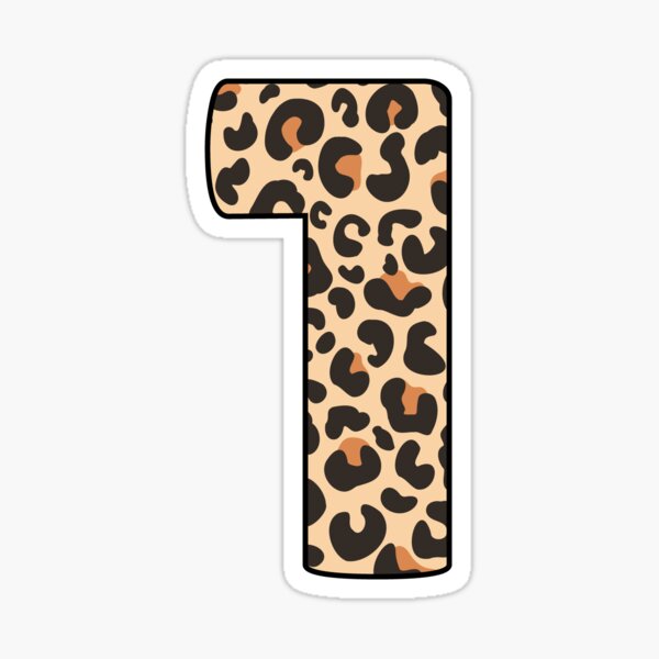 Kid Leopard 1st Birthday, 1 Year Old Wild Animal, Number One Safari Zoo Kid Leopard 1st Birthday, 1 Year Old Wild Animal, Number One Safari Zoo
