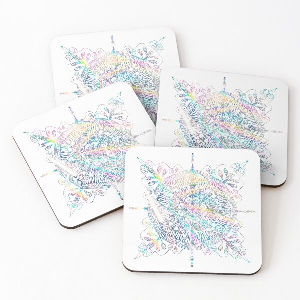 Item preview, mermaid spell caster halo magic circle art pattern  designed and sold by tenkenryujin.
