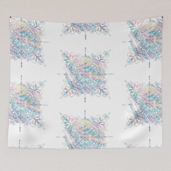 Item preview, mermaid spell caster halo magic circle art pattern  designed and sold by tenkenryujin.