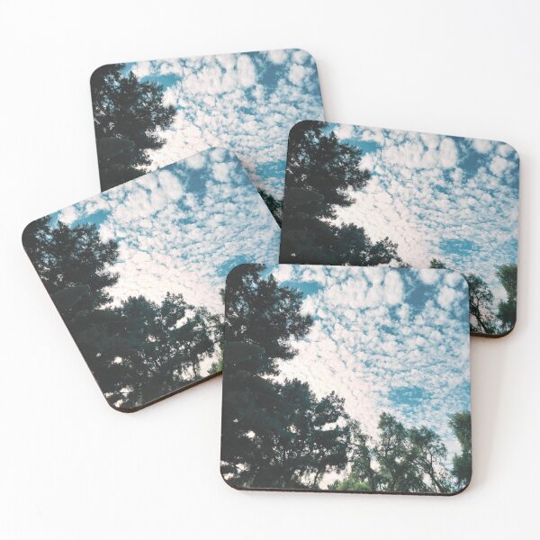 Item preview, Vintage Trees and Blue Skies with Clouds designed and sold by ColorfulPrints.
