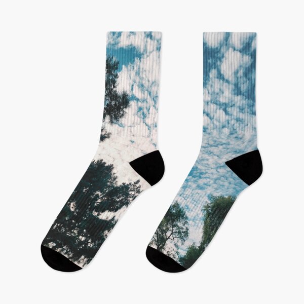 Item preview, Vintage Trees and Blue Skies with Clouds designed and sold by ColorfulPrints.