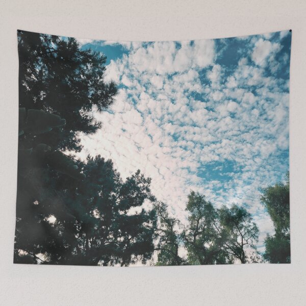 Item preview, Vintage Trees and Blue Skies with Clouds designed and sold by ColorfulPrints.
