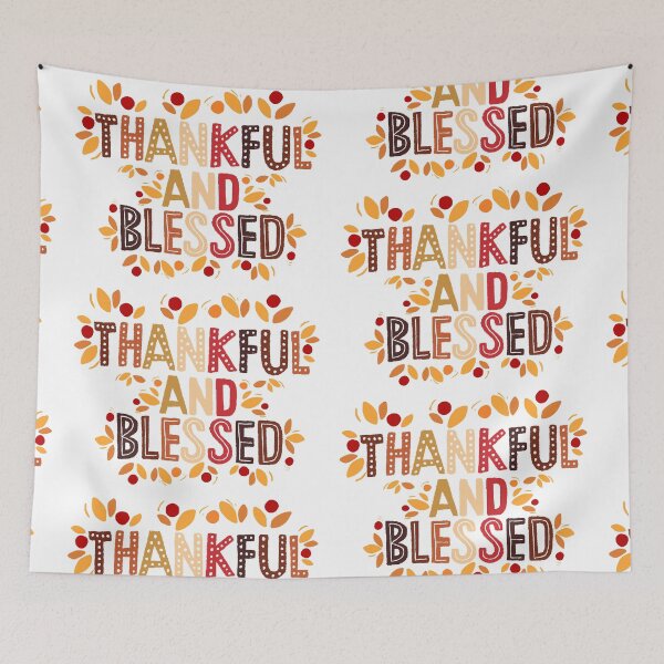 Item preview, Thankful And Blessed Thanksgiving designed and sold by JoysGallery.