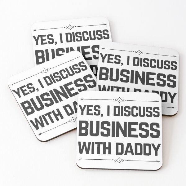 Item preview, I Discuss Business With Daddy Cute Entrepreneur  designed and sold by CuteLovelyDesigns.