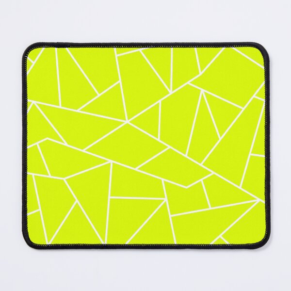 Item preview, Chartreuse Yellow White Mosaic Lines designed and sold by rewstudio.