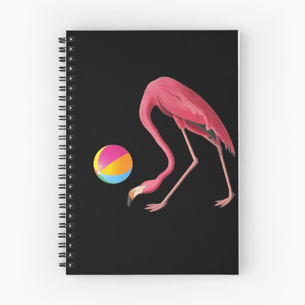 Item preview, Vintage Pink Flamingo: Beachball Player designed and sold by OutofFocusShop.