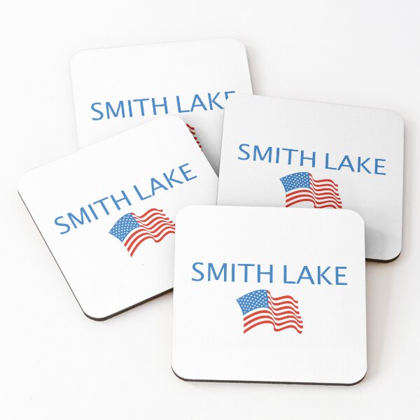 Item preview, Smith Lake with USA Flag designed and sold by AlabamaLakeLife.