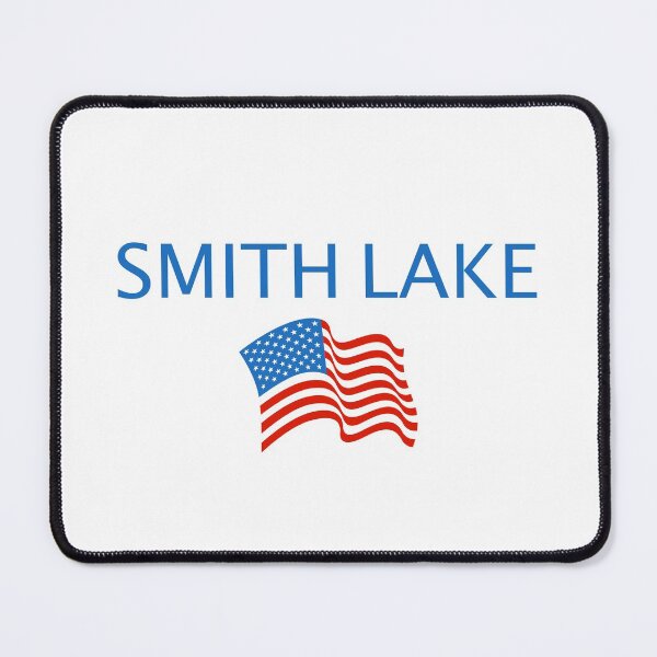 Item preview, Smith Lake with USA Flag designed and sold by AlabamaLakeLife.