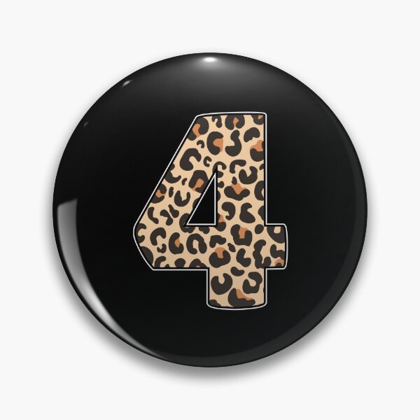 Item preview, Kid Leopard 4th Birthday, 4 Years Old Wild Animal, Number Four Safari Zoo designed and sold by singRsong.