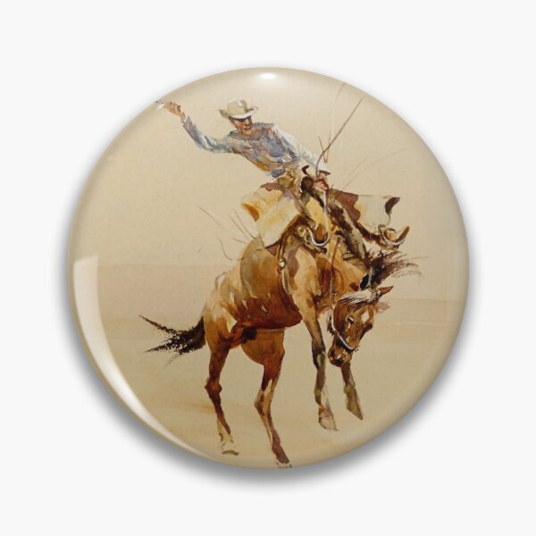 Item preview, Cowboy on a Bucking Horse #2 by Edward Borein designed and sold by PatricianneK.