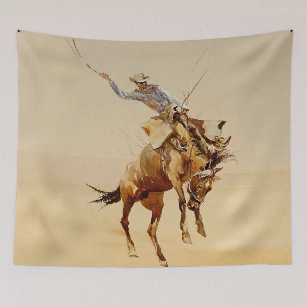 Item preview, Cowboy on a Bucking Horse #2 by Edward Borein designed and sold by PatricianneK.