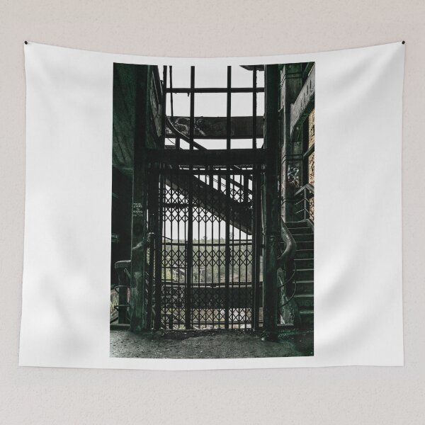 Item preview, industrial urbex steel elevator door designed and sold by ellydevries.