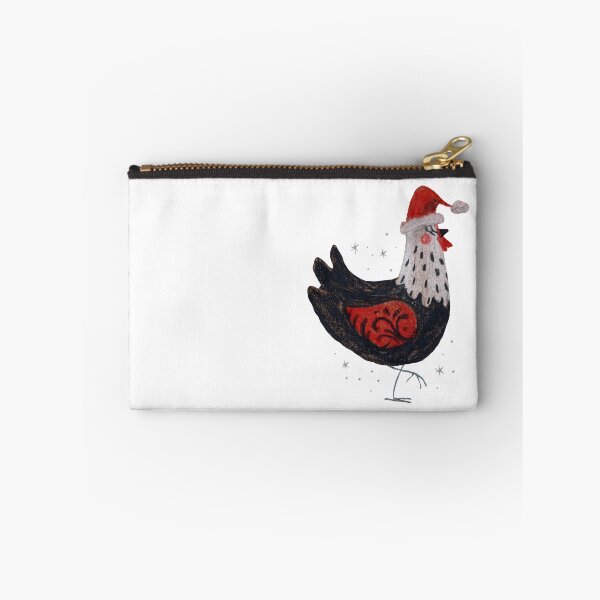 Item preview, Holiday Chicken in Santa Hat designed and sold by Brigidmalloy.