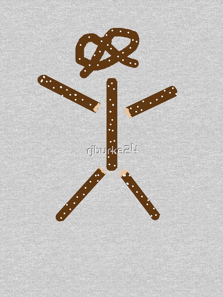 "Pretzel Stick Man" Tshirt for Sale by rjburke24 Redbubble pretzel