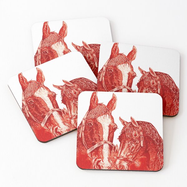 Item preview, Red and White Horses designed and sold by Anthony Seeker.
