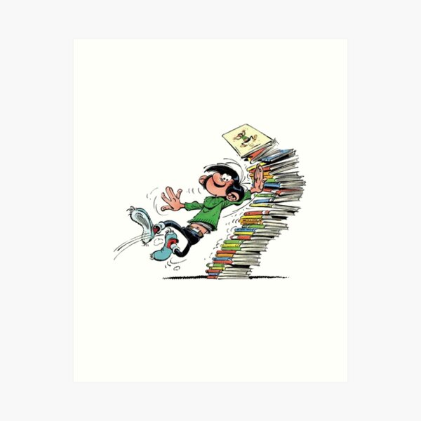 Art Mural Sur Le Theme Lagaffe Redbubble