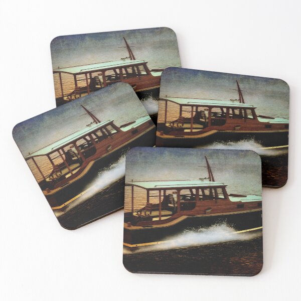 Item preview, Ernest Hemingway Pilar Boat with American Flag designed and sold by artBeatandSoul.