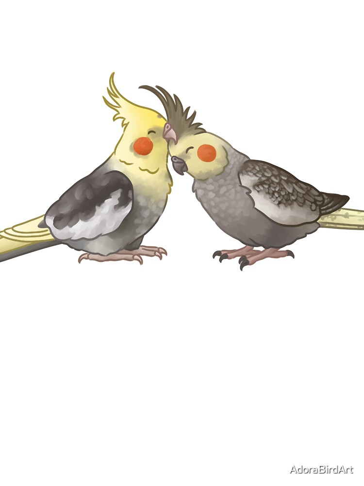 Cockatiel Preening Its Feathers T-shirt Design Vector Download