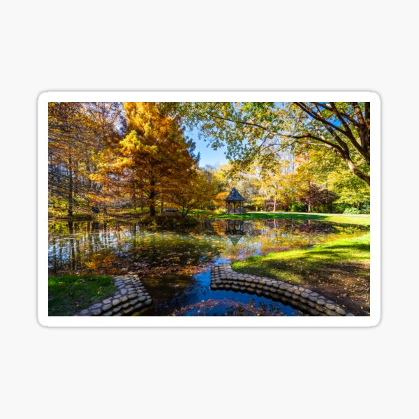 Reflections of the Fall - Gibbs Gardens, 2021 Sticker