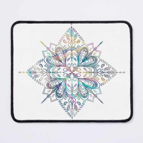 Item preview, dark mermaid flowery halo magic circle art pattern designed and sold by tenkenryujin.