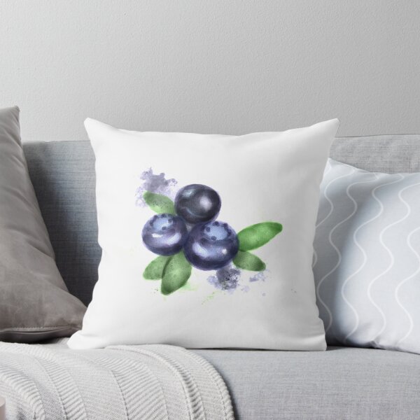 Item preview, Blueberry blueberries watercolor painting berries art designed and sold by TealArt.