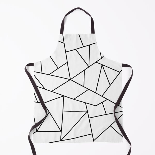 Item preview, Black Mosaic Lines On White Background designed and sold by rewstudio.