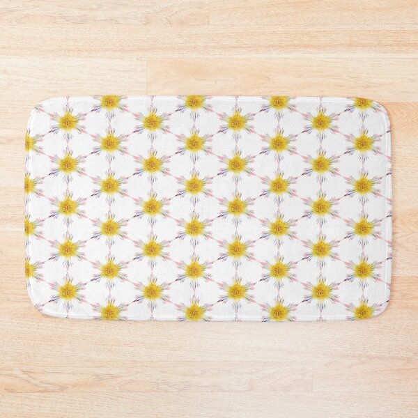 Item preview, Snowflakes Star Yellow-Pink flower by Iritof designed and sold by iritof.