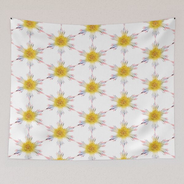 Item preview, Snowflakes Star Yellow-Pink flower by Iritof designed and sold by iritof.