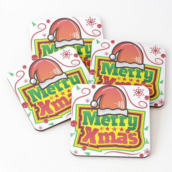 Item preview, 'Merry Xmas' Typography beautiful Christmas theme designed and sold by feel-free-store.