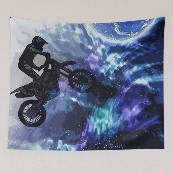 Item preview, Jumping through Space - Motocross Rider designed and sold by NaturePrints.