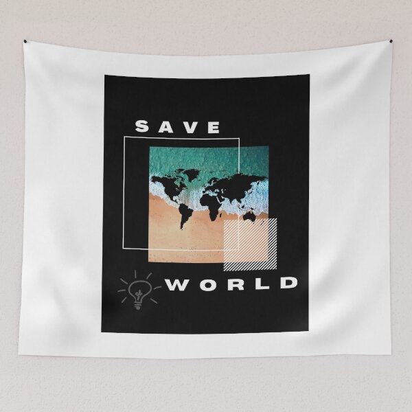 Item preview, Save World T-Shirt designed and sold by IshanArt.